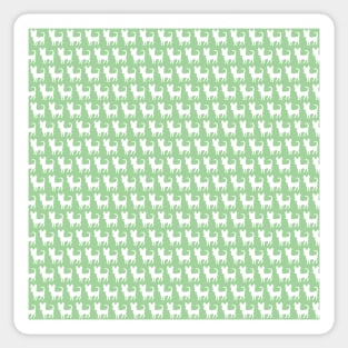 Chihuahua silhouette print (mini) green Sticker